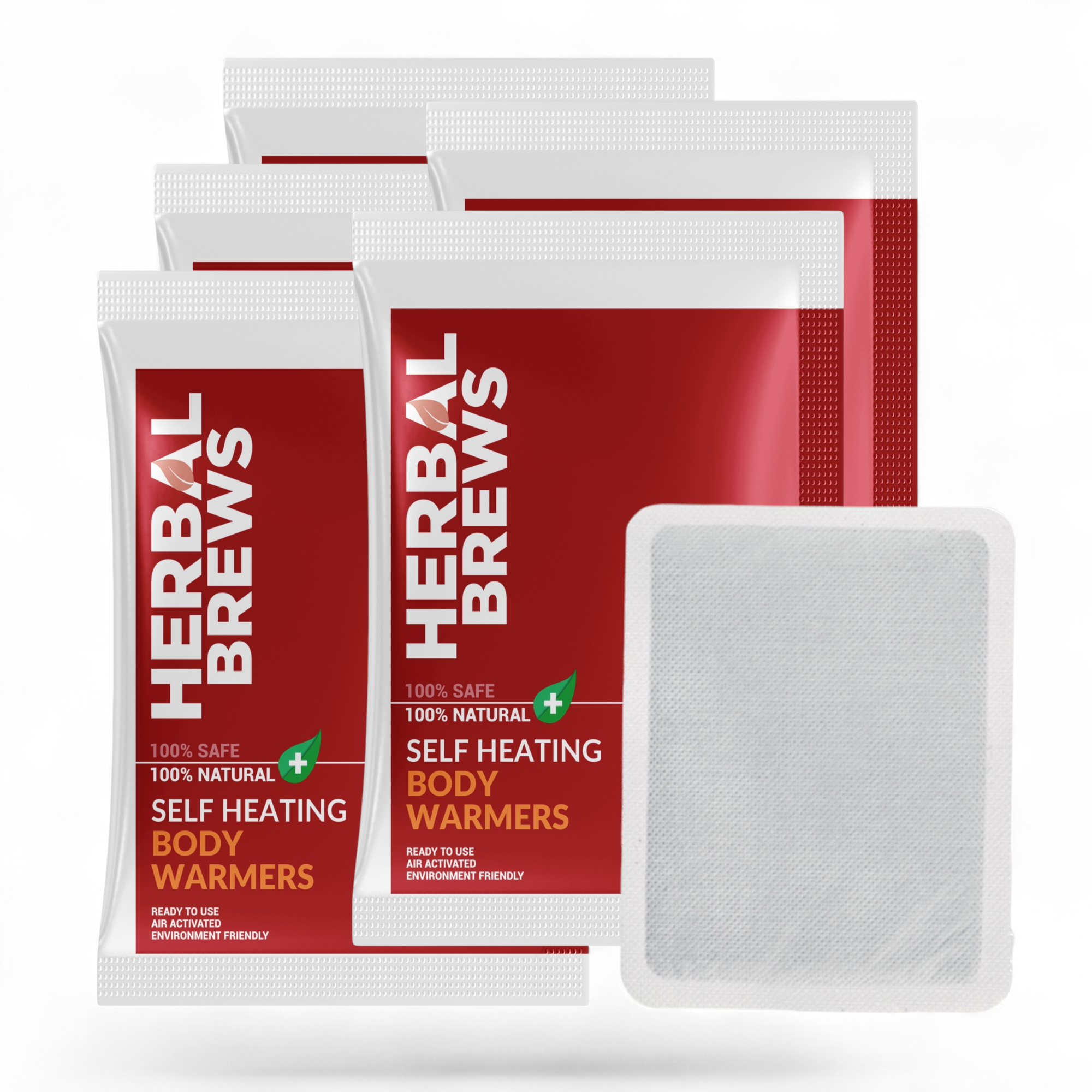 Body Warmers Heat Pouch - Safe and Odorless, Single Use Air Activated Heat Packs for Body, Up to 10 Hours of Heat - 5 Pcs